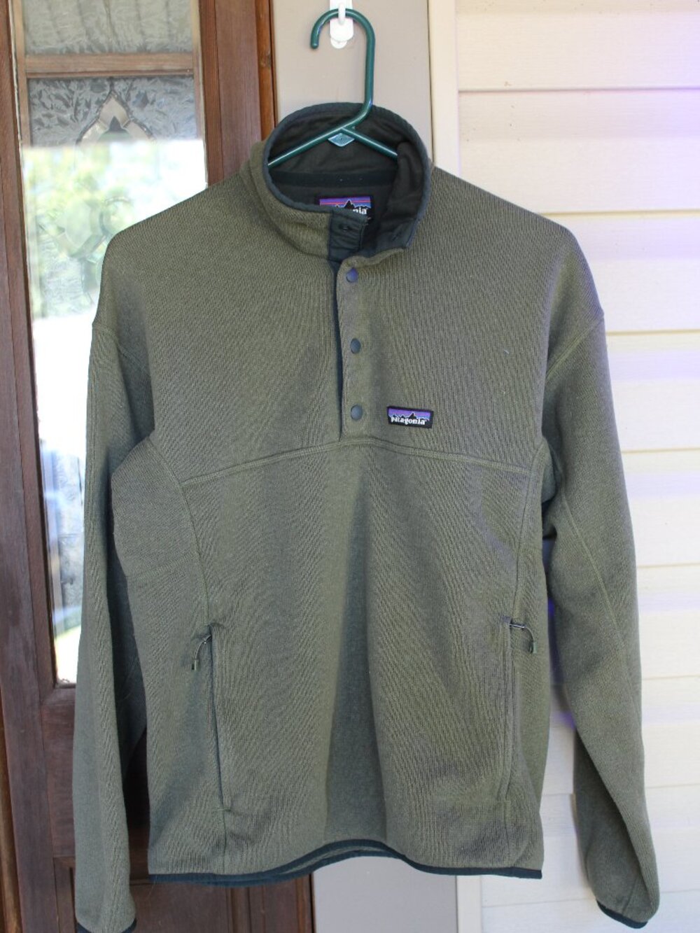Patagonia Men's Fleece Pullover Olive Green Size Small